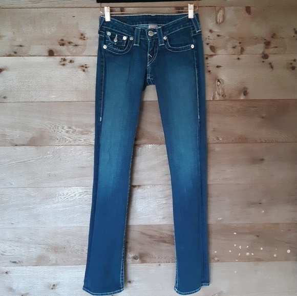 True Religion Billy Jeans Dark Wash Size 25 - Picture 1 of 5